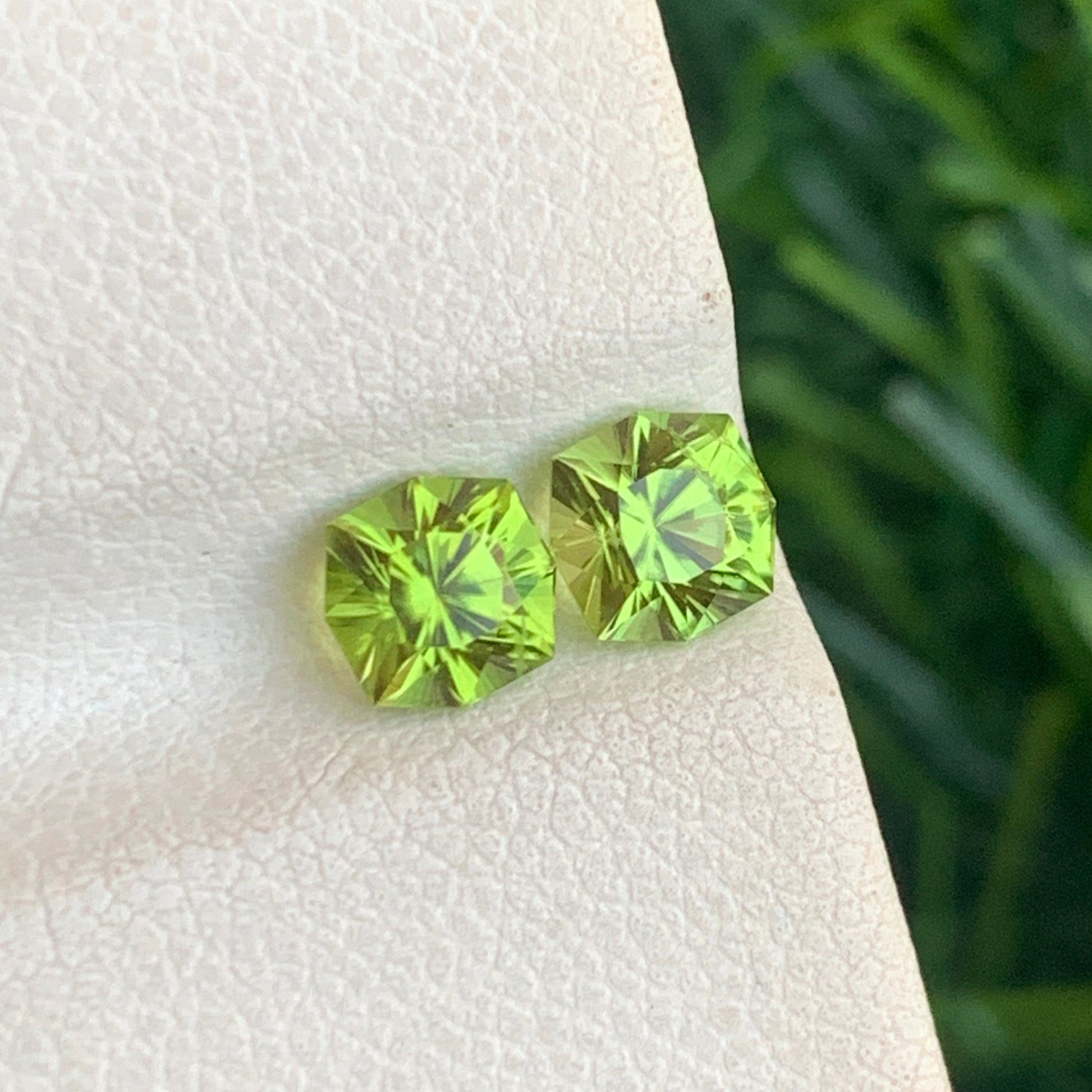 Untreated Peridot Gemstone Pair USA