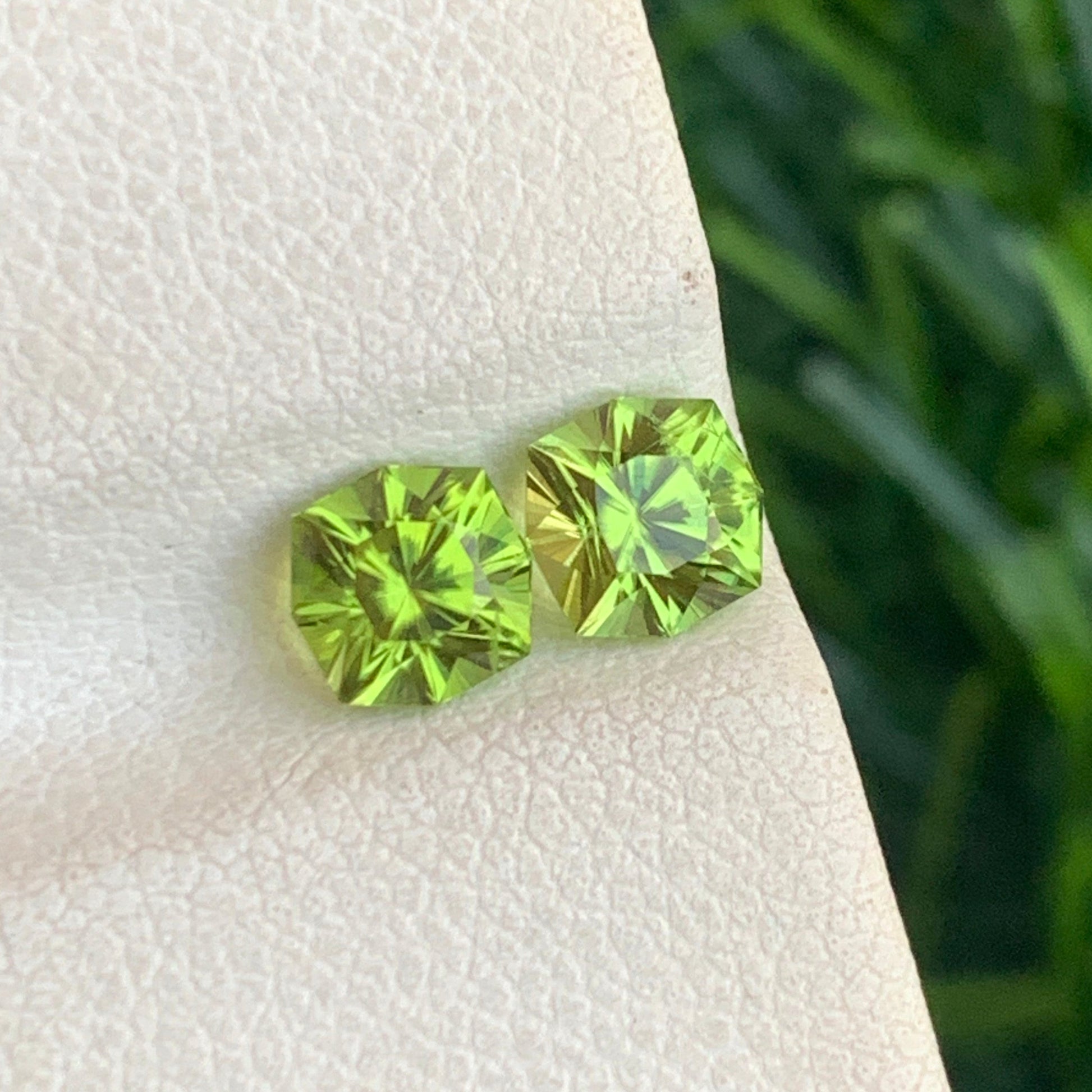 VVS Clarity Peridot Pair Loose Gemstones