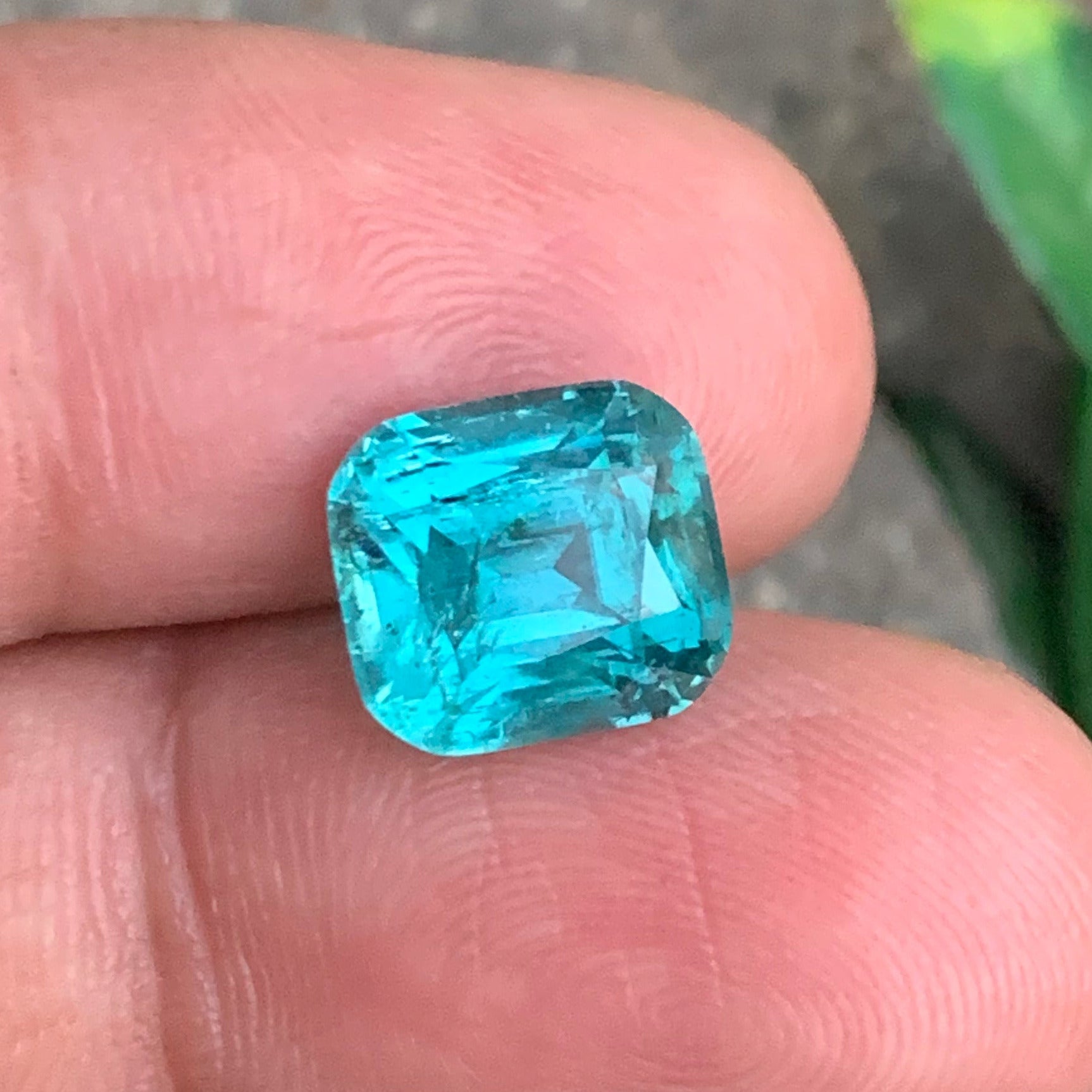 VVS Cushion Cut Tourmaline Gem
Ocean Color Lagoon Tourmaline