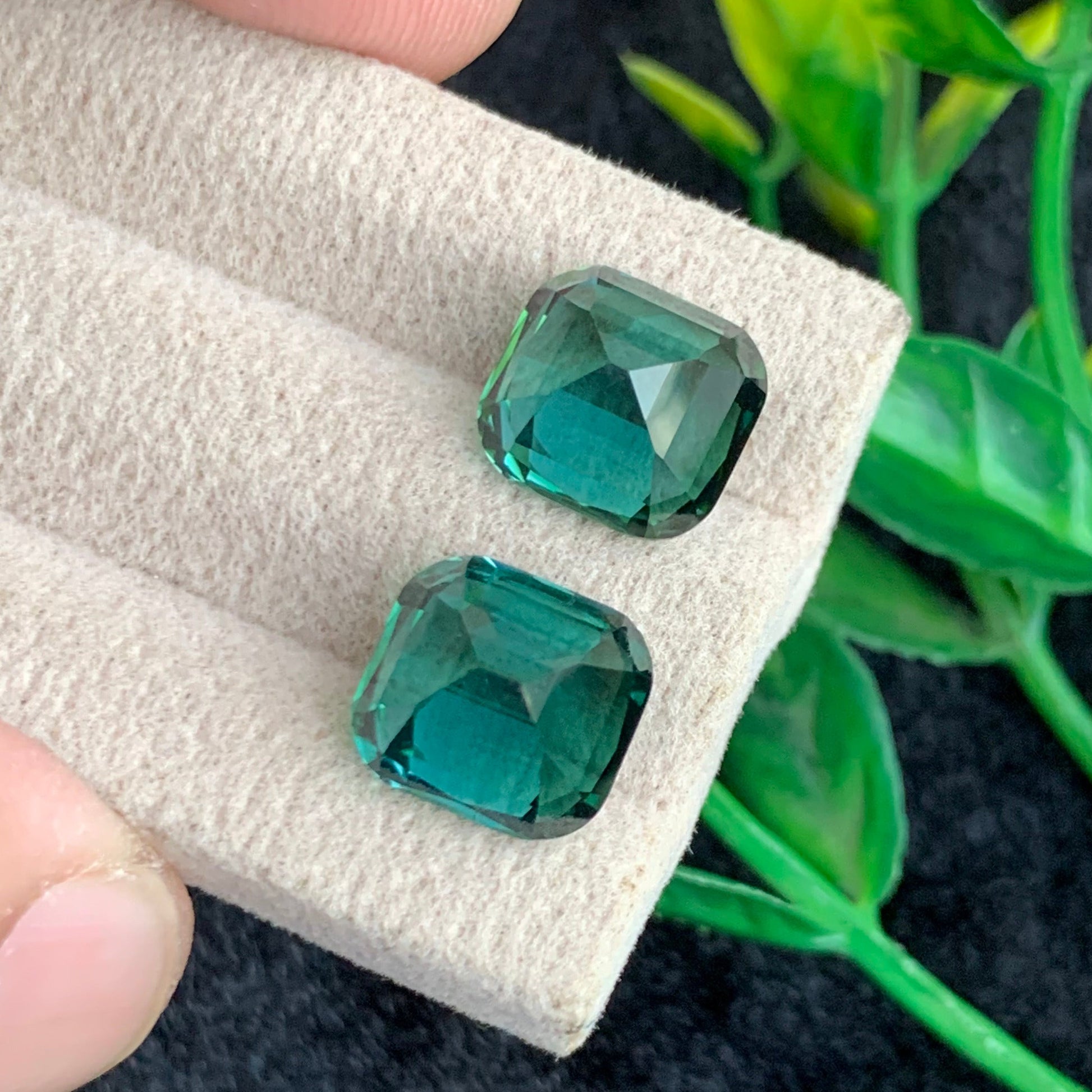 VVS clarity lagoon tourmaline cushion cut earring gemstones
Premium Afghan lagoon tourmaline pair loose gemstones for jewelry design