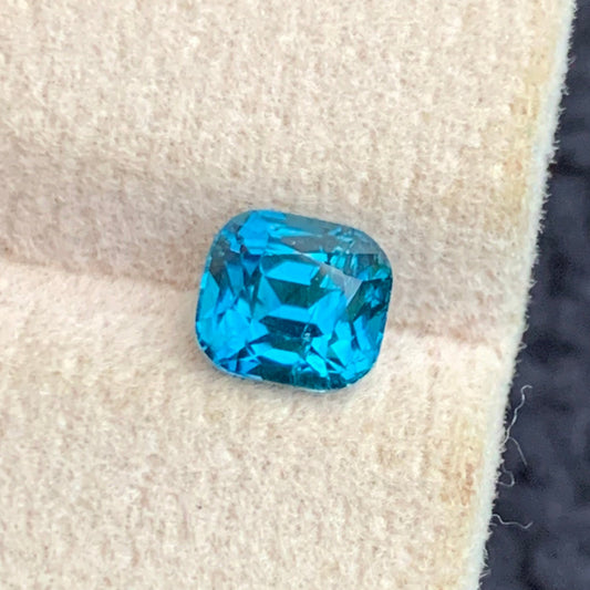 Vivid Blue Tourmaline 
Vivid Blue Tourmaline 1.25 carats cushion cut Afghan gemstone
Natural Afghan vivid blue tourmaline loose gemstone
