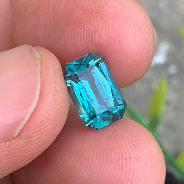 3.58 Carats Finest Quality Lagoon Tourmaline Gemstone With Scissor Shape from Afghanistan