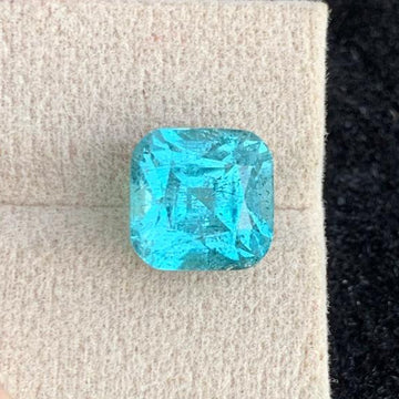 Glamorous Lagoon Tourmaline 7.95 Carats – Cushion Cut, Natural Afghan Lagoon Gemstone