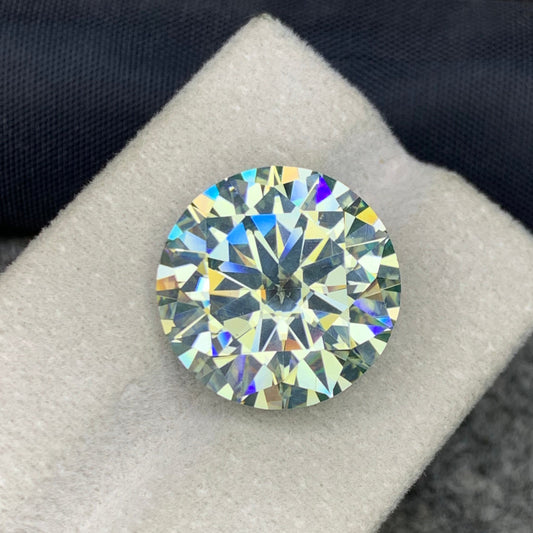 Moissanite gemstone
Moissanite jewelry
White moissanite 16.55 carat round cut gemstone
Large lab grown moissanite,
