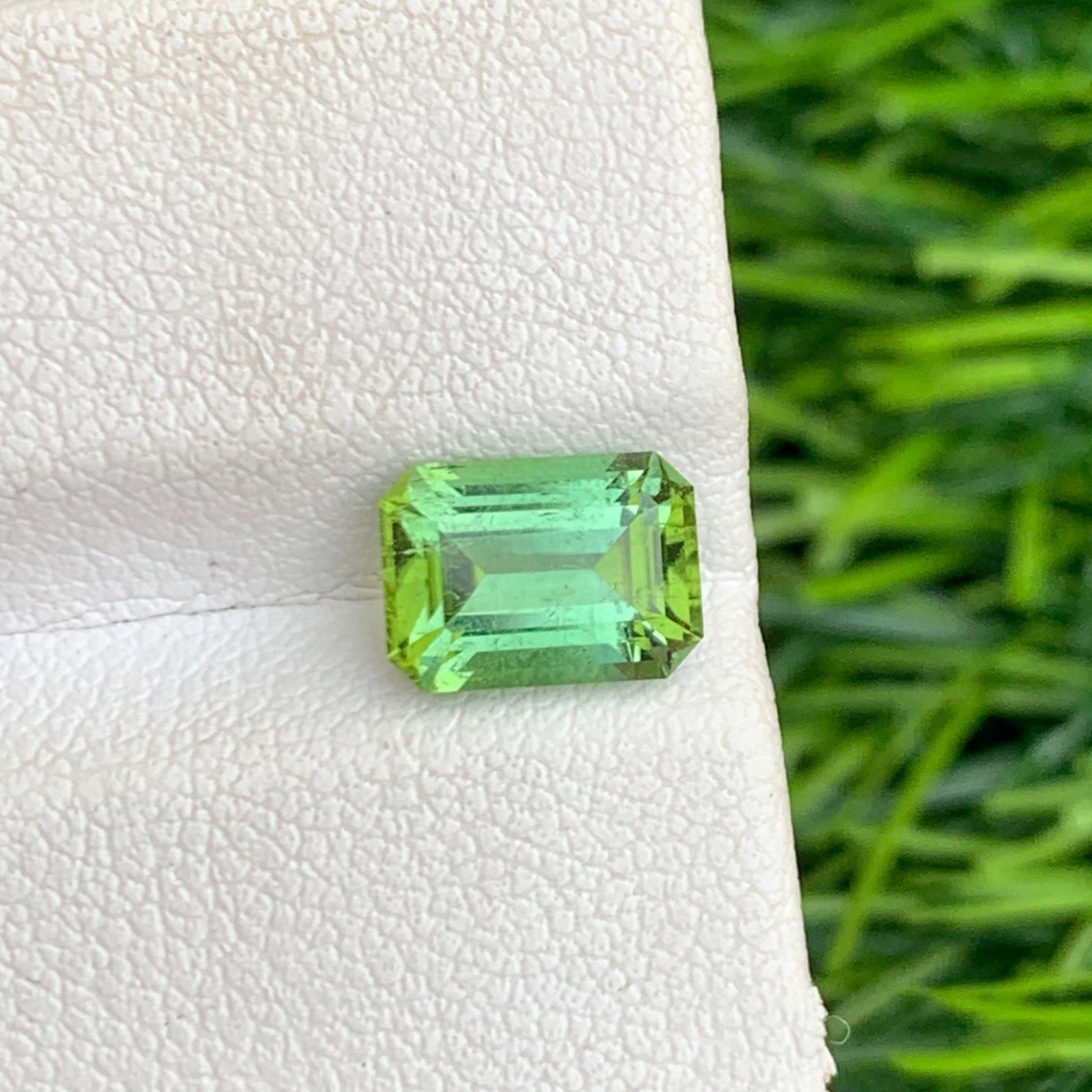 Yellow Green Tourmaline Emerald Cut for Jewelry – Onestep Gems