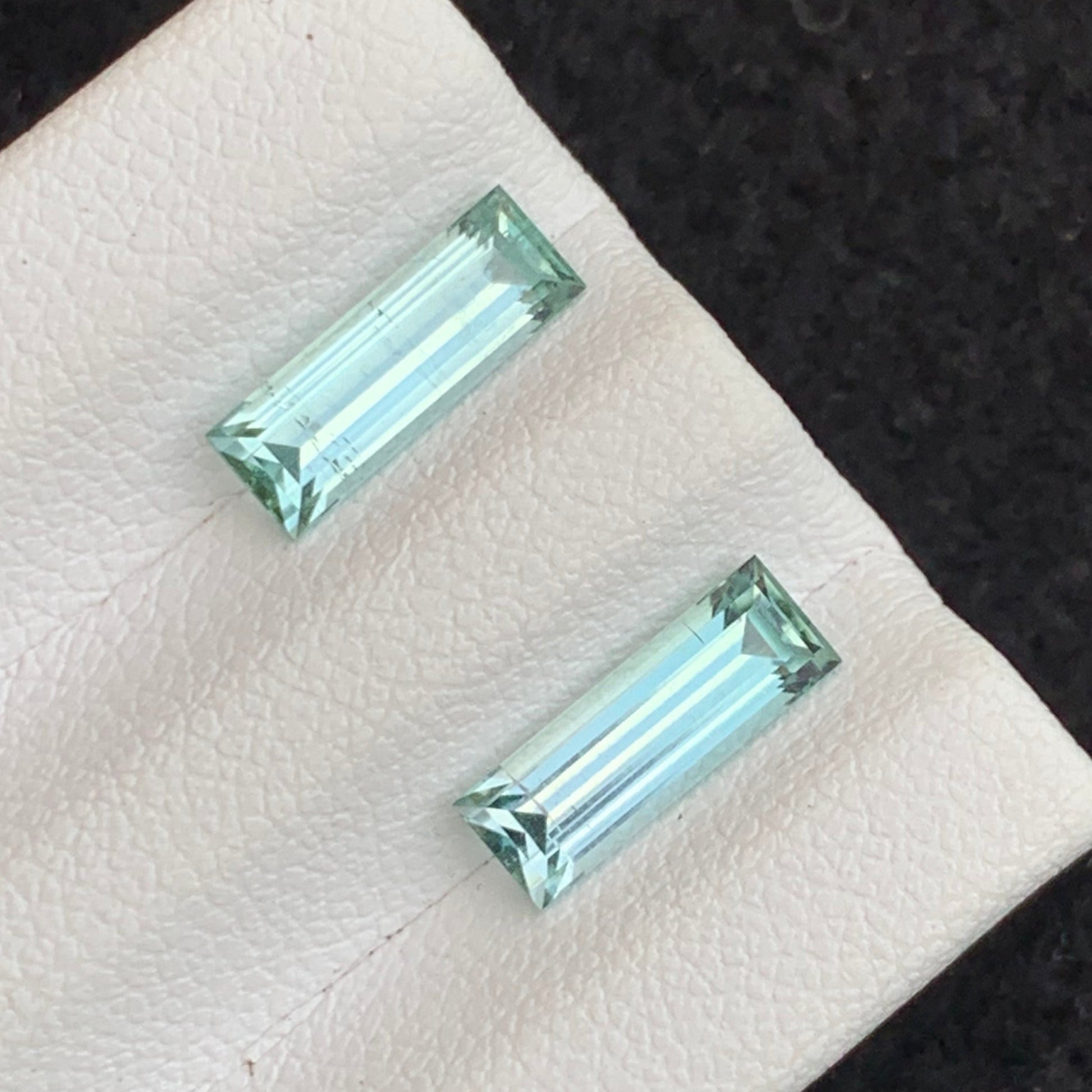 afghanistan tourmaline pair for custom jewelry
matching tourmaline gemstones for earrings baguette cut
natural tourmaline baguette cut stones for ring side stones