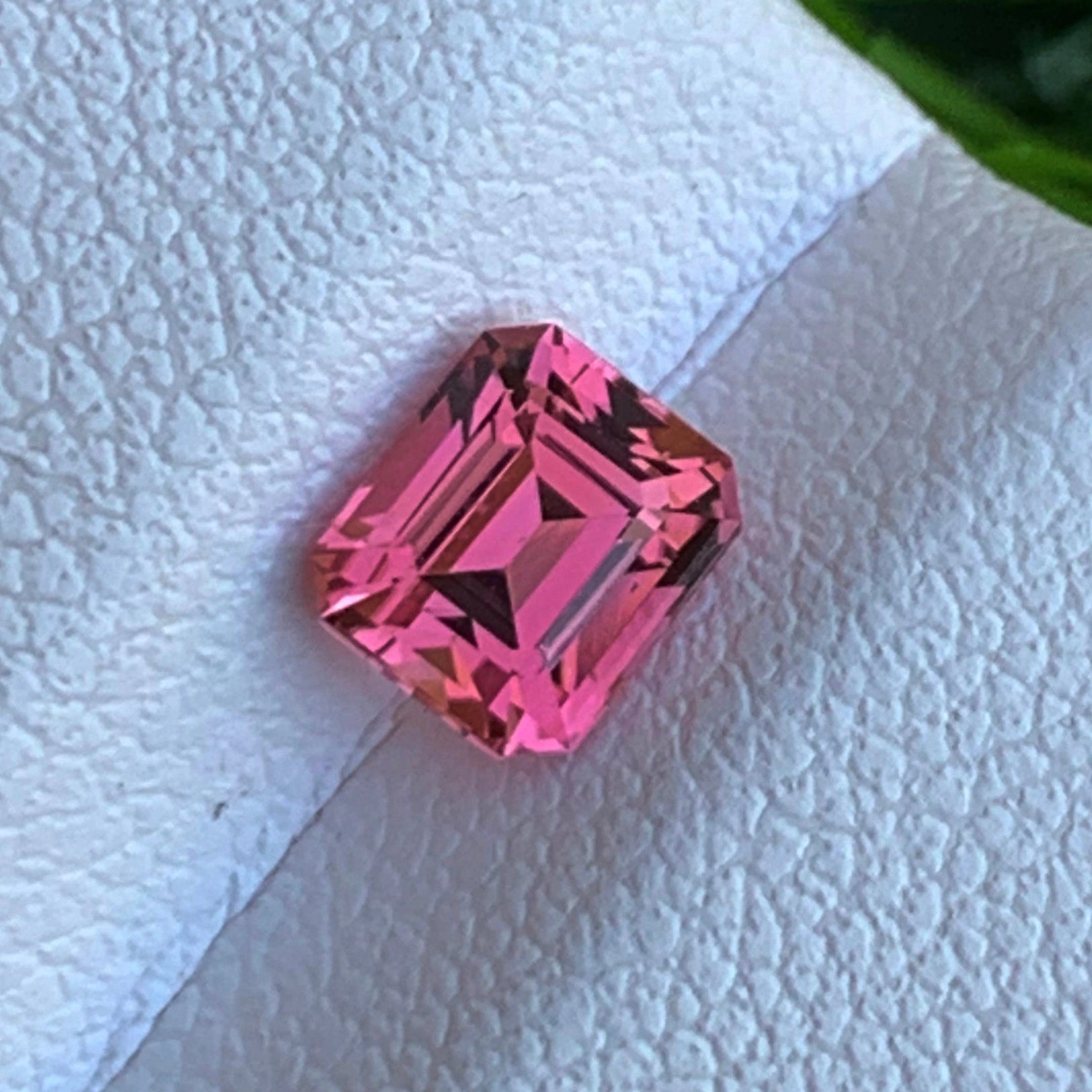 Deep Pink Afghan Tourmaline Emerald Cut Ct Gemstone