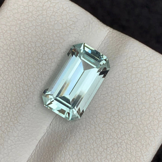 Aquamarine Sea Blue 3.15 Cts Emerald Cut from Pakistan – One Step Gems