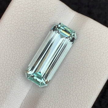 Light Blue Aquamarine Gemstone – 5.35 Carats, Emerald Cut from One Step Gems