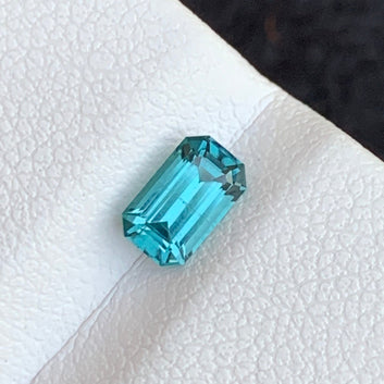Natural Blue Tourmaline from Afghanistan – A Rare Gemstone in Emerald Cut