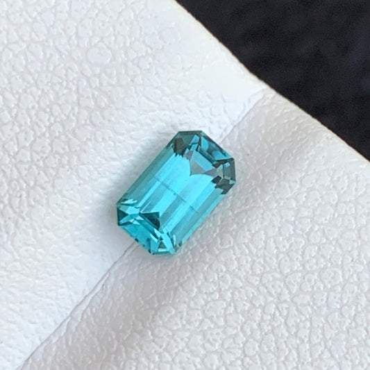 Natural Blue Tourmaline from Afghanistan – A Rare Gemstone in Emerald Cut