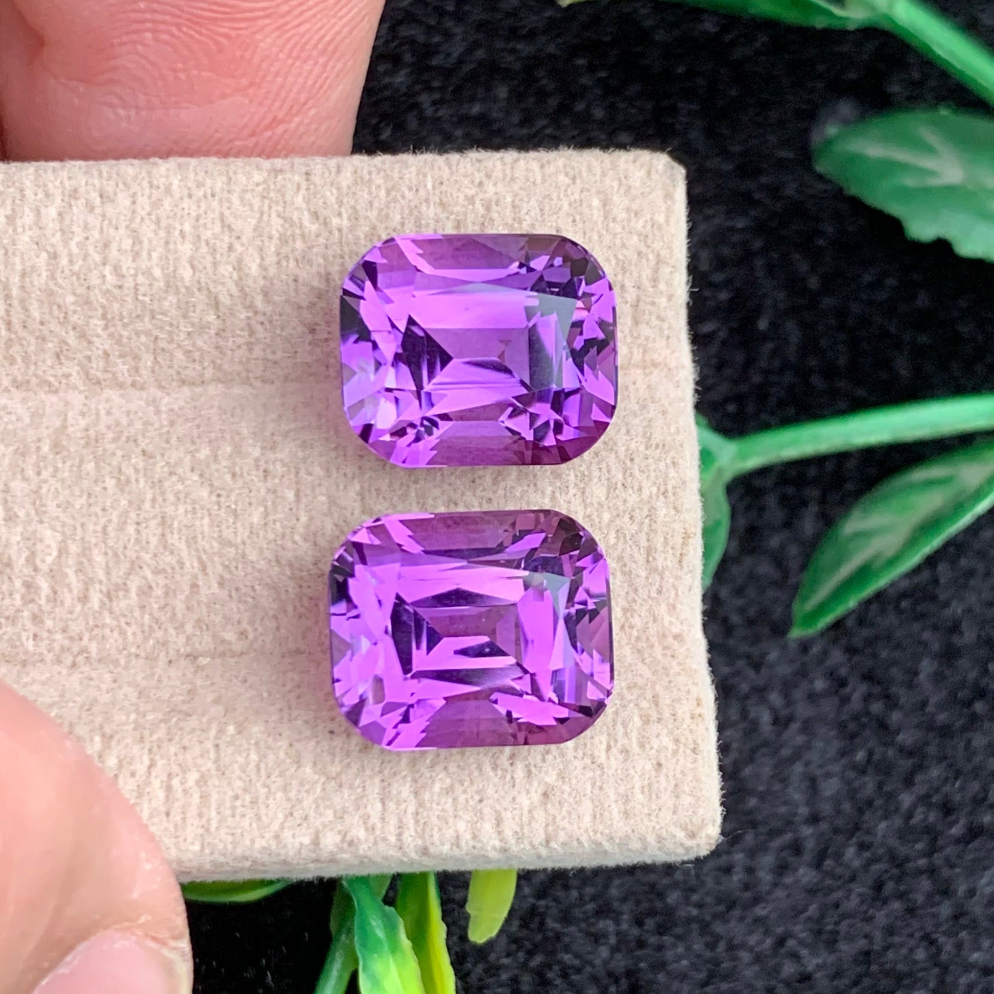 brazilian amethyst gemstone pair for earrings
pink purple amethyst gemstones luxury jewelry pair