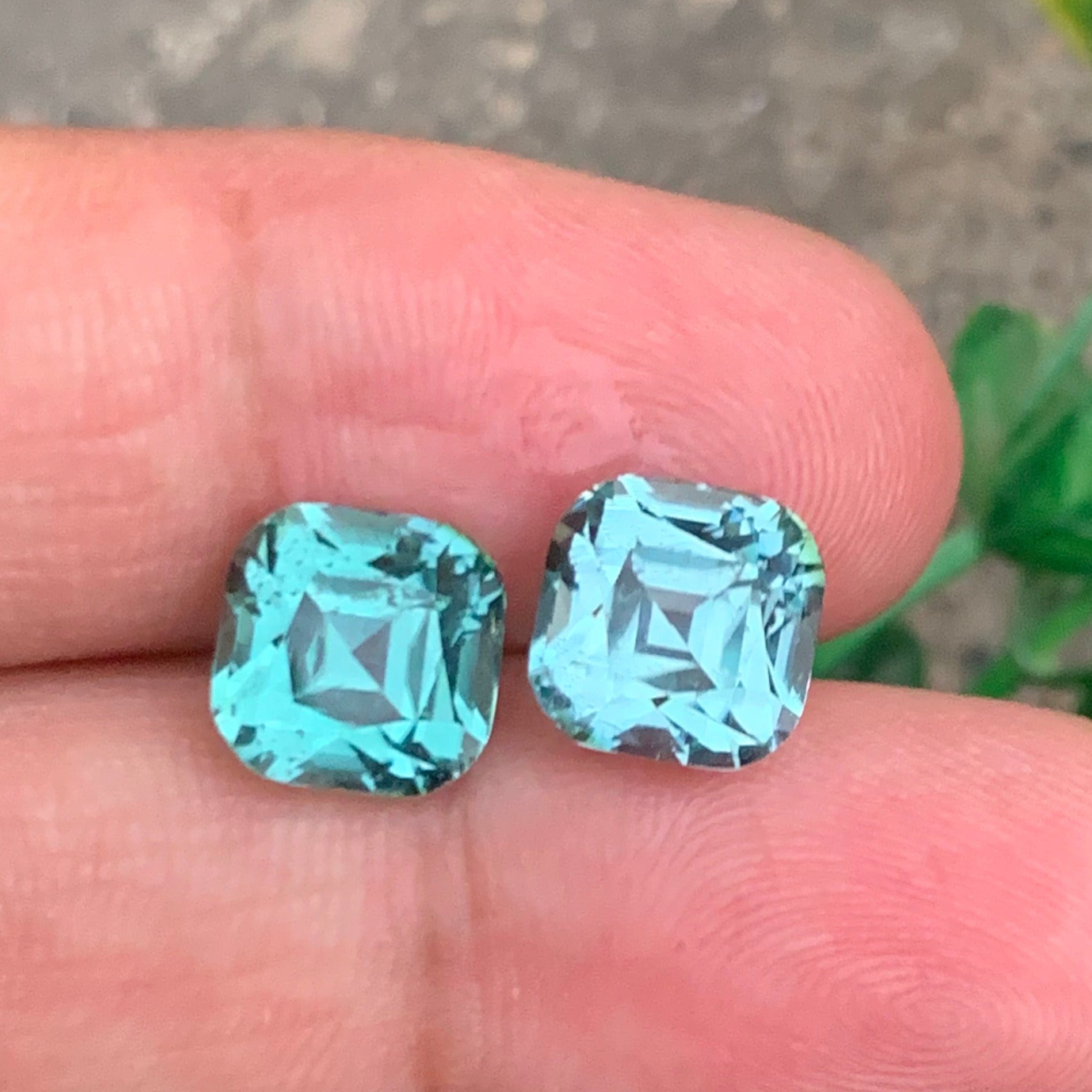 cushion cut gemstone pair tourmaline
premium afghan tourmaline stones pair
seafoam green lagoon tourmaline gems
loose gemstone pair for jewelry