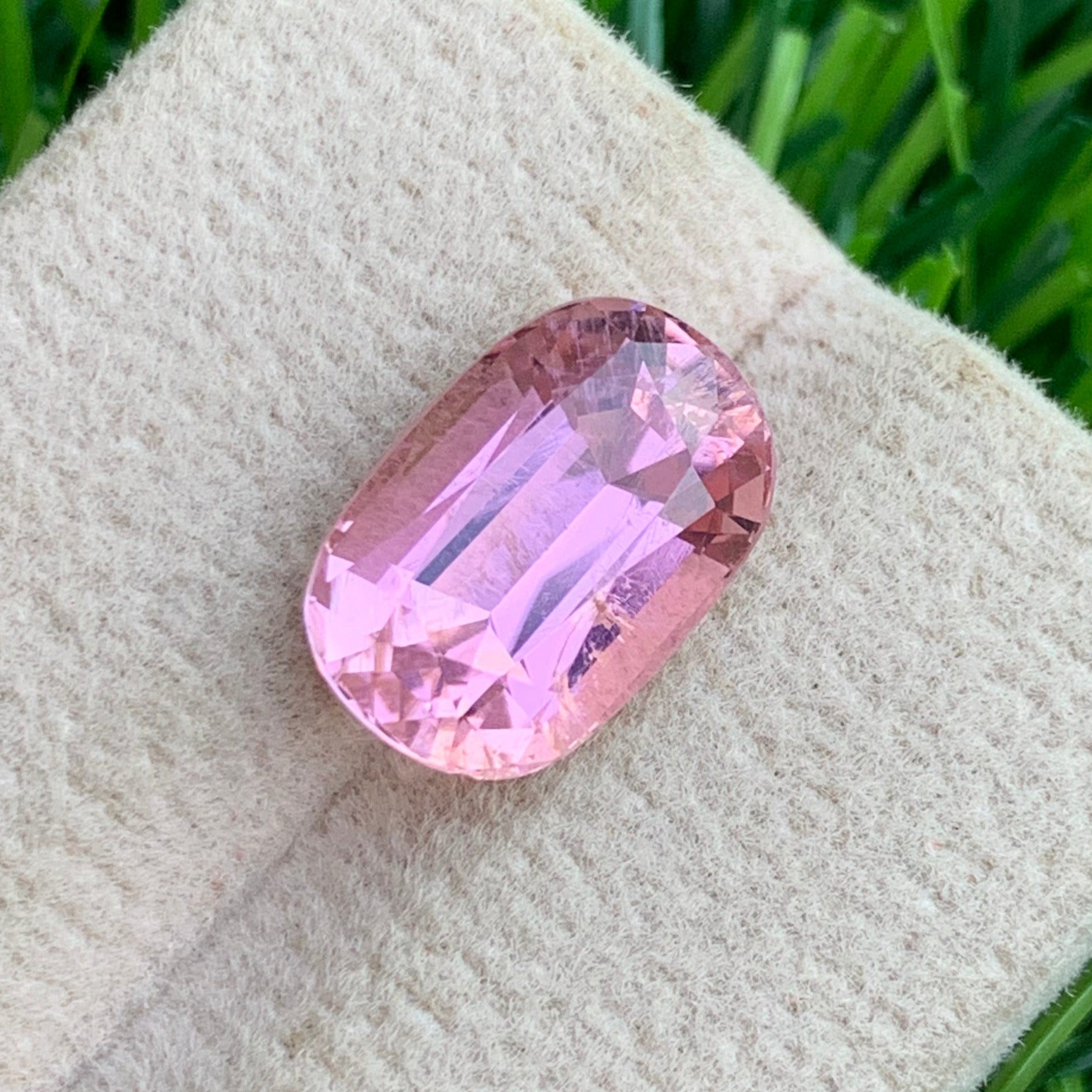 cushion cut pink tourmaline close up
bubblegum pink tourmaline gemstone
