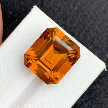 Stunning Faceted Citrine from Brazil - Emerald Cut, 18.80 Cts | One Step Gems