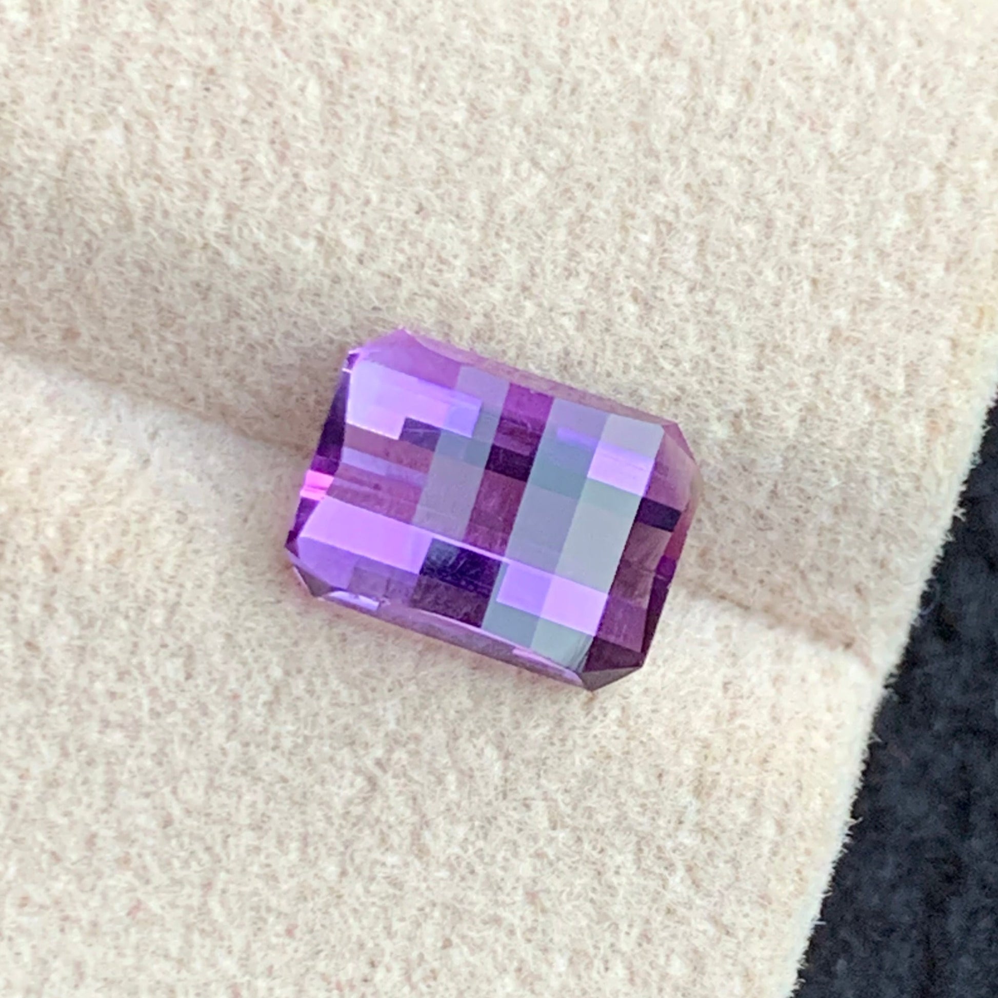 Amethyst
faceted loose amethyst for jewelry

untreated amethyst gemstone close view