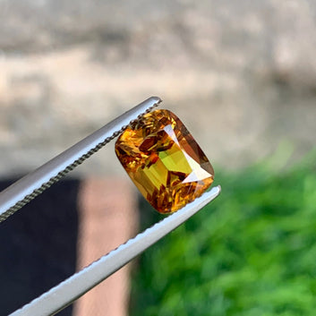 Natural Sphene Loose Gemstone - Cushion Cut, 2.00 Carats | One Step Gems