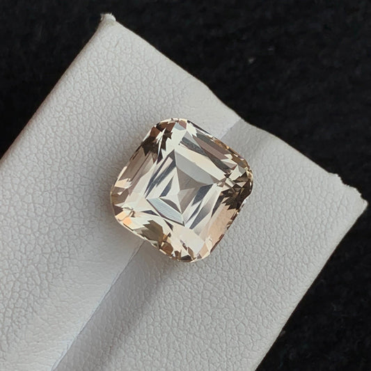 Radiant 12.15 Carat Cushion Cut Golden Topaz – Unmatched Beauty & Elegance