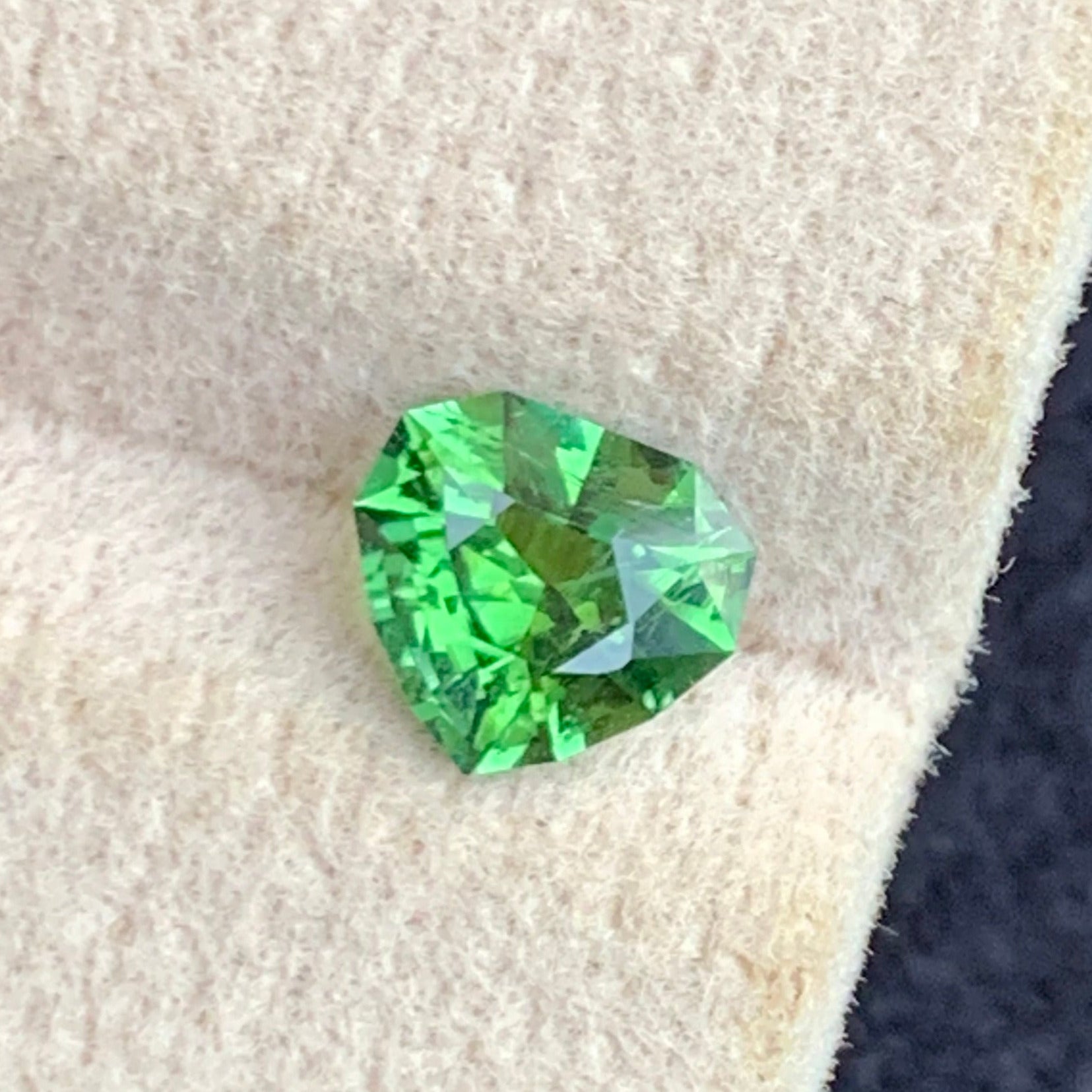 afghan green tourmaline heart cut gem
loose apple green tourmaline gemstone
