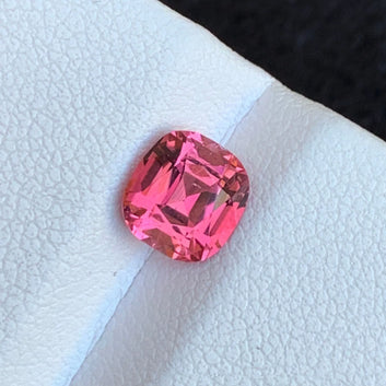 Captivating Hot Pink Tourmaline – 1.45 Carat Cushion Cut Gemstone from Afghanistan