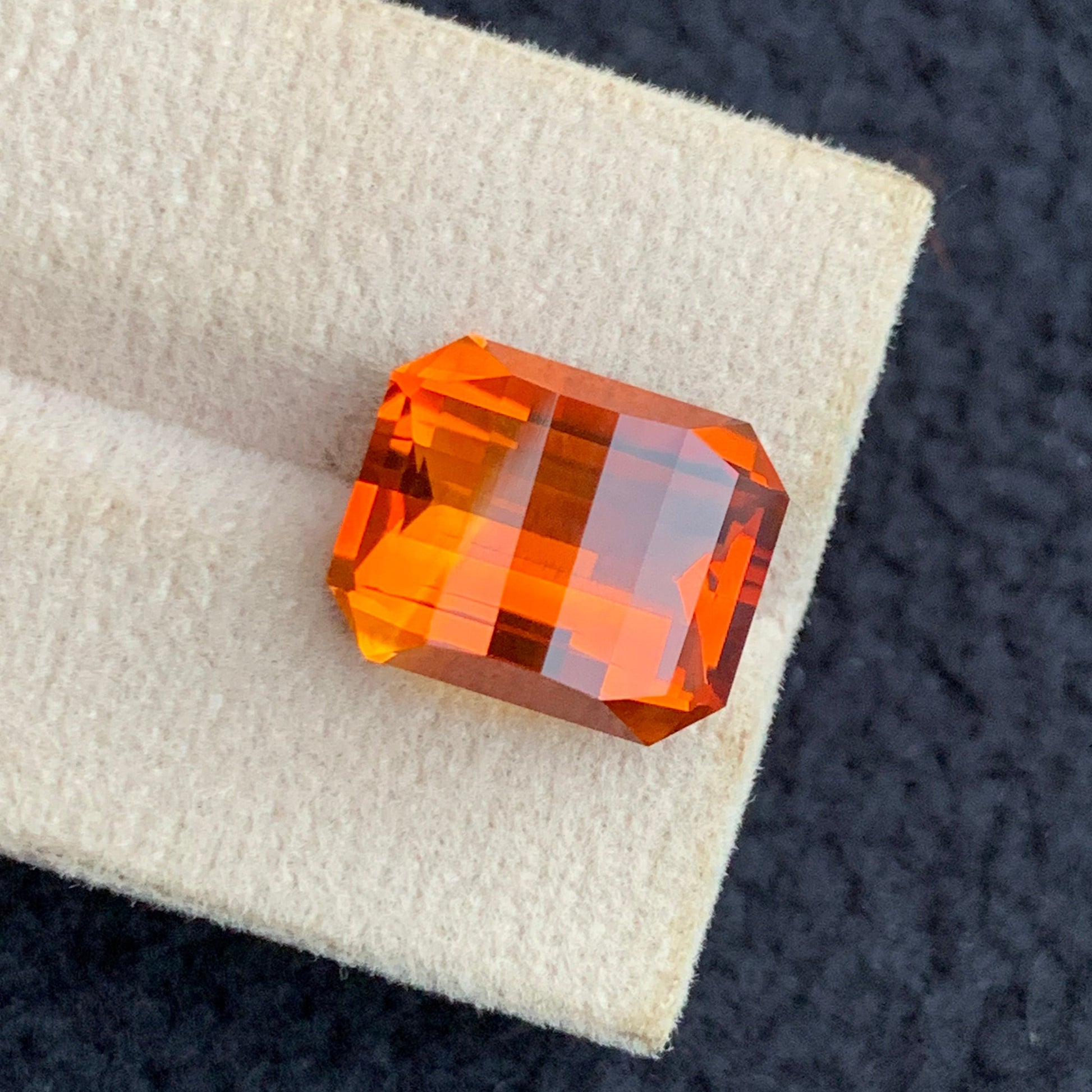 luxury mandarin citrine gemstone macro detail high clarity
natural citrine gemstone pixel cut close up view