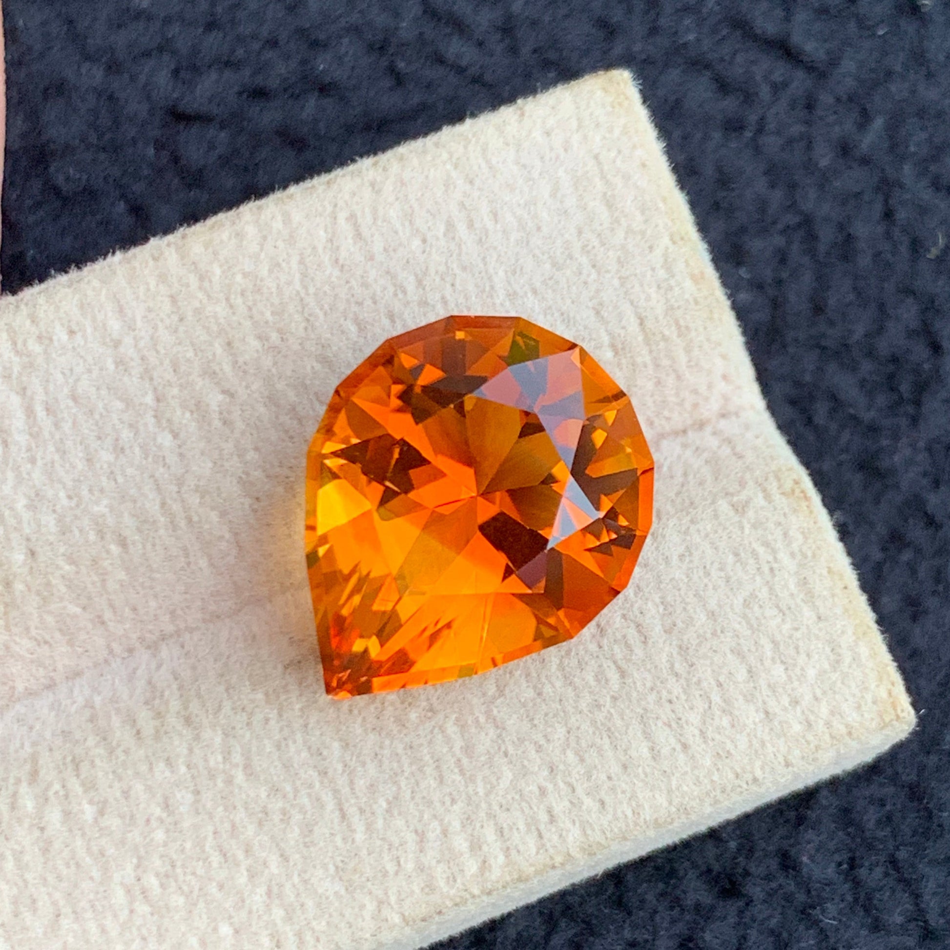 Mandarine Citrine
Mandarine Citrine jewelry
mandarine citrine 10.70 carat pear cut gemstone
natural mandarine citrine from Brazil loose gemstone