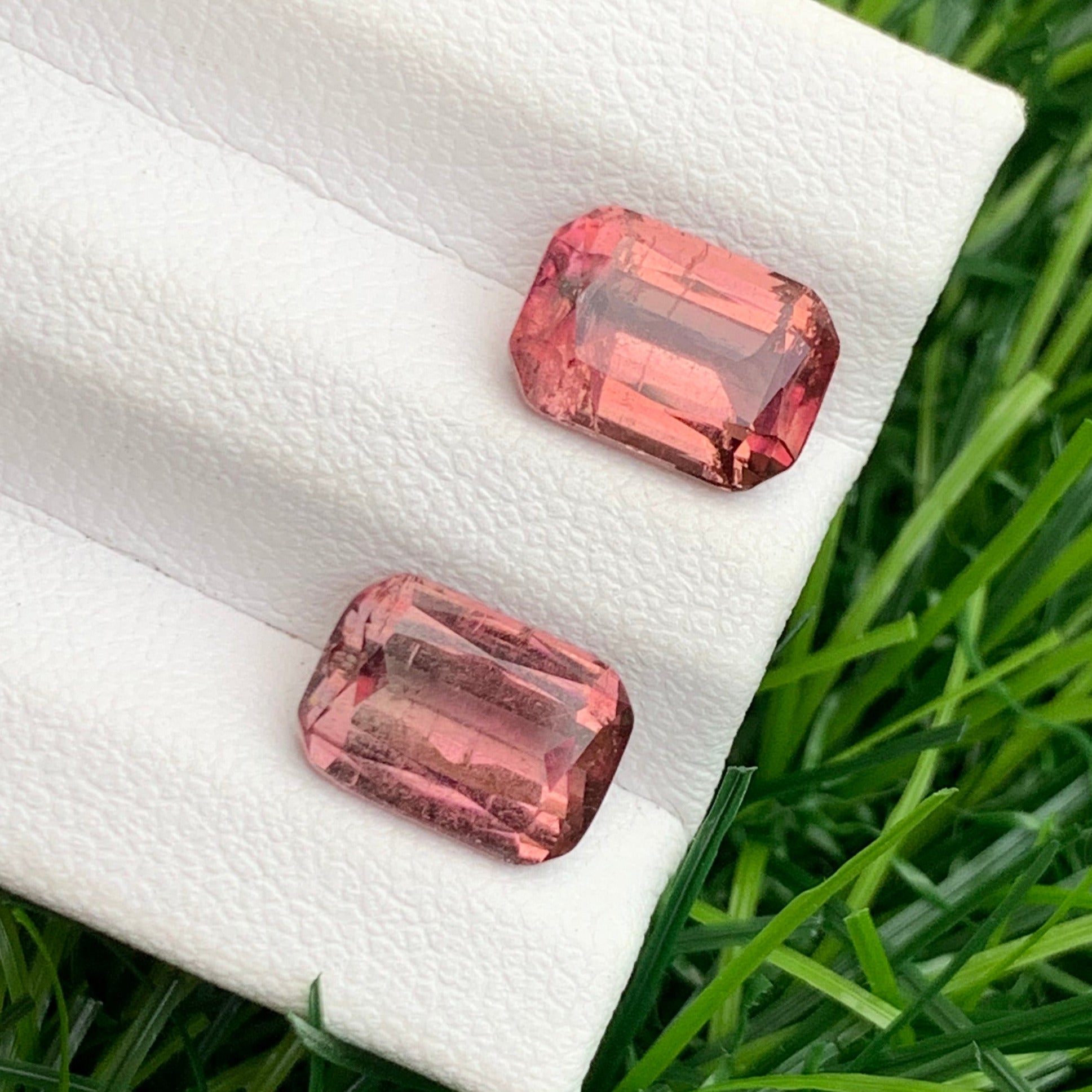 matched tourmaline pair for jewelry
natural pink tourmaline loose gemstones
