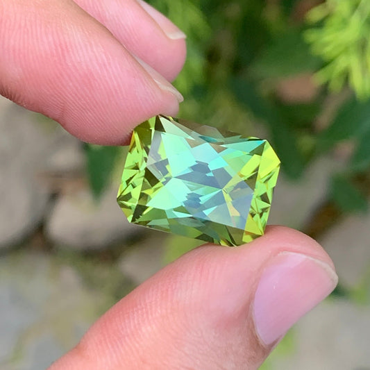 mint green tourmaline 19.68 carats fancy scissor cut
natural green tourmaline gemstone from Afghanistan