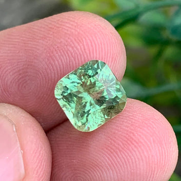 Apple Green Tourmaline ring
mint green tourmaline afghanistan natural
cushion cut green tourmaline 4.35 carats