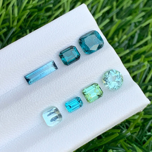 4.40 Carat Faceted Tourmaline Lot – Mixed Color Natural Stones for Jewelry Making | Onestep Gems USA