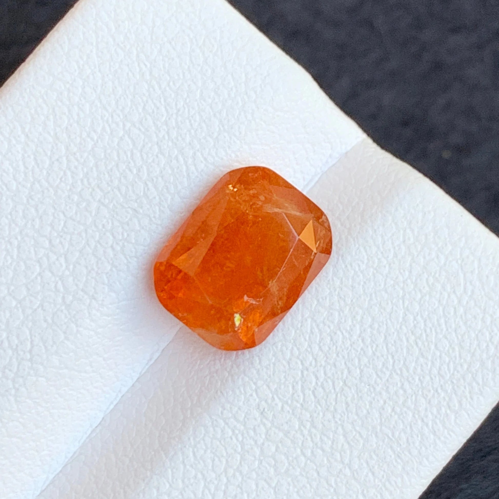 Natural Hessonite Garnet Cushion Cut, Cts – Rare Gemstone