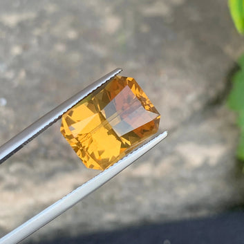 Natural Honey Citrine from Brazil, Fancy Cut 9.05 Carats - Premium Quality Gemstone