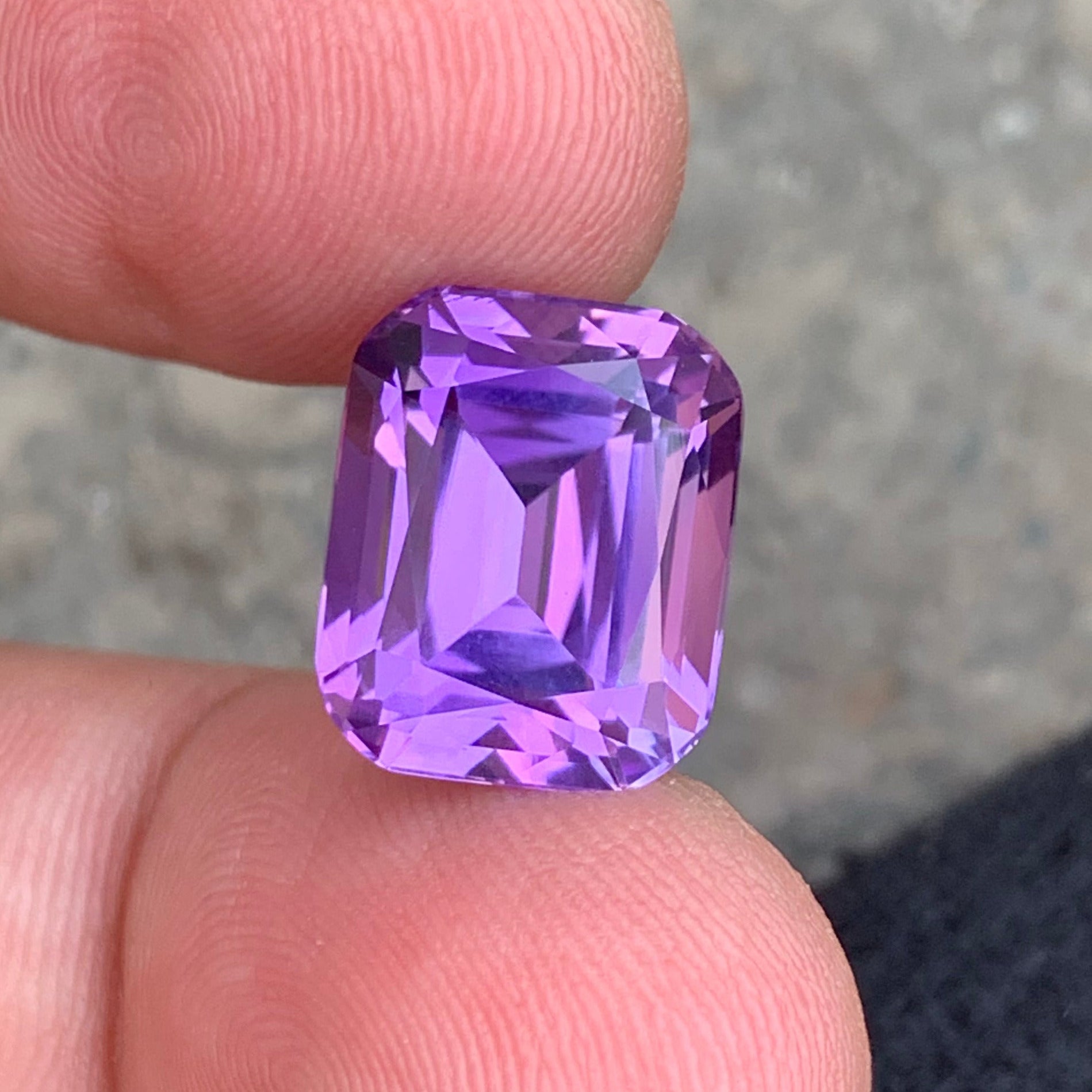 natural purple amethyst crystal from Brazil

deep purple amethyst gemstone close up