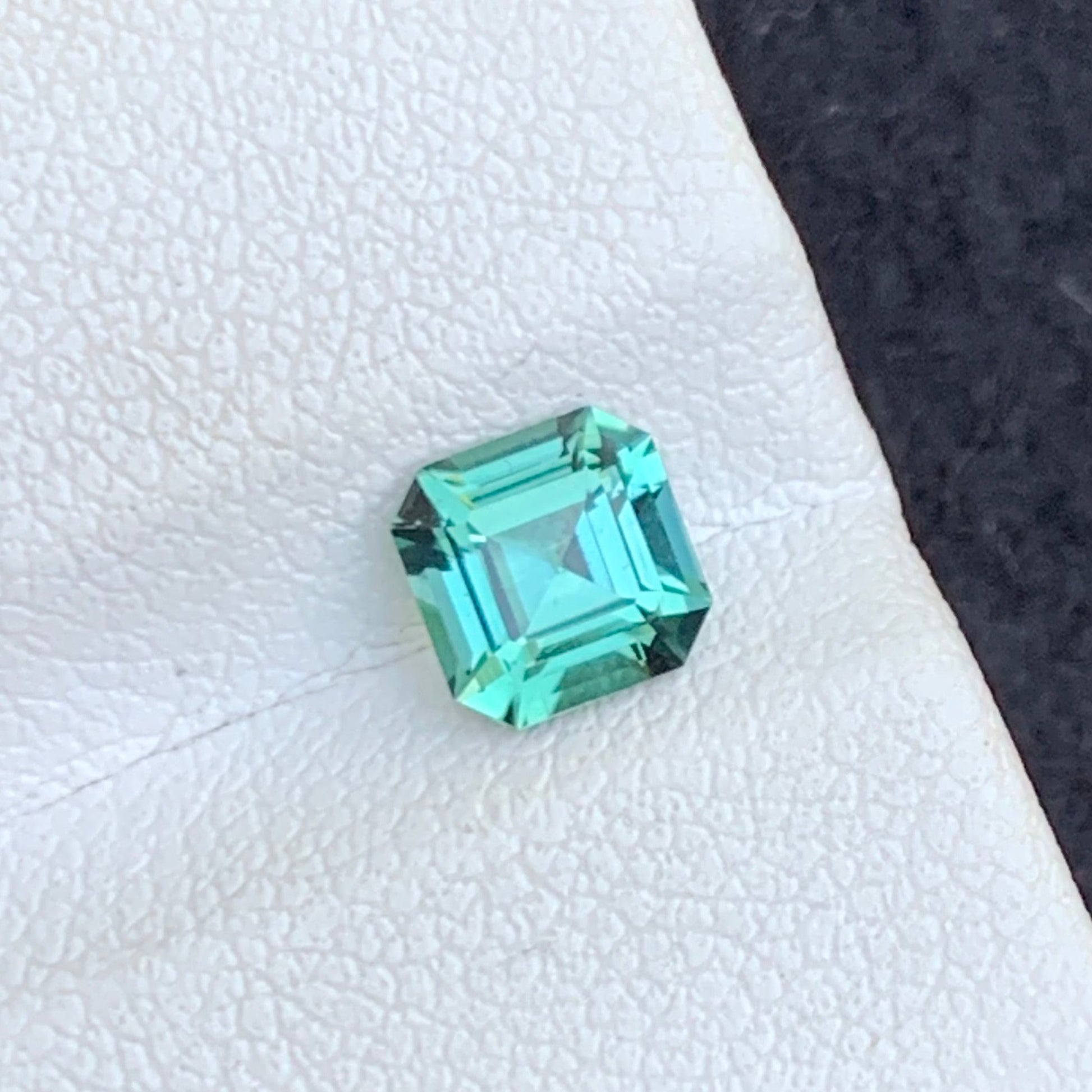 Mint green Tourmaline
natural tourmaline loose stone bluish green USA