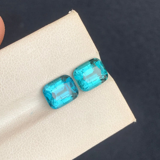 Gorgeous Neon Blue Tourmaline Earrings – 4.80 Carats of Pure Elegance