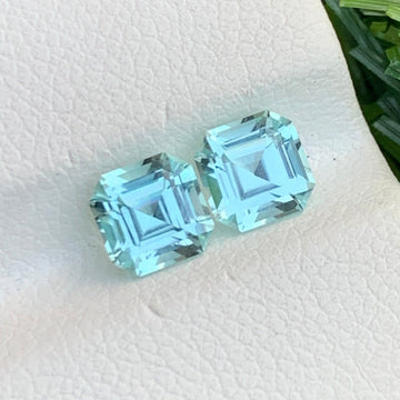 1.60 carat tourmaline asscher cut
natural tourmaline earring pair