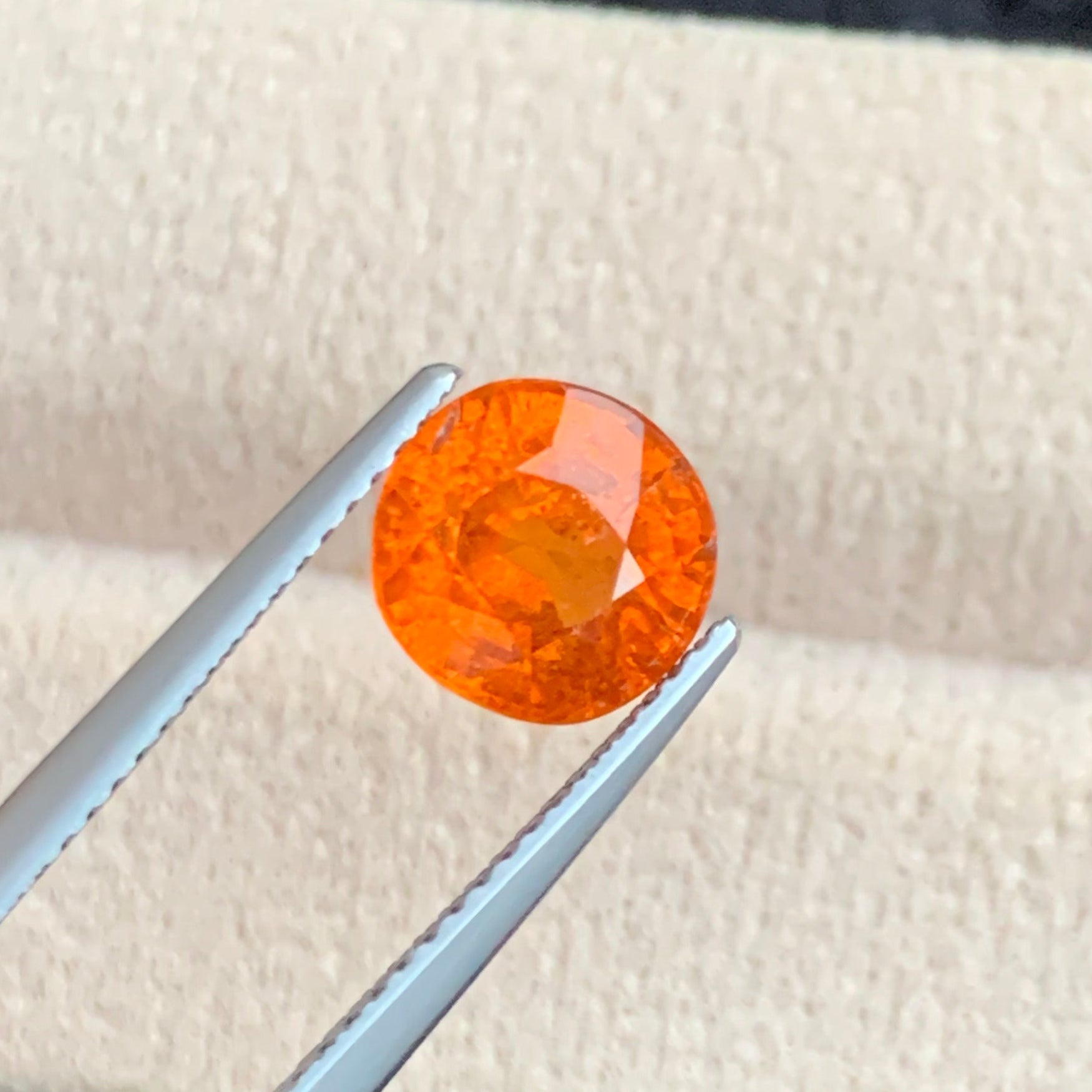Spessartite Garnet
orange spessartite garnet cushion cut
natural spessartite garnet 3.15 carats