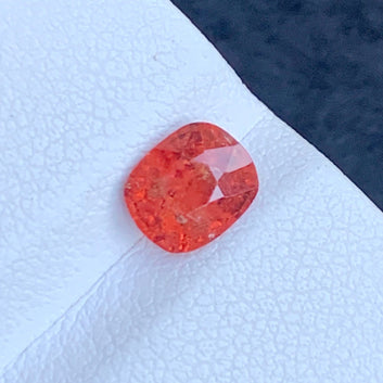 Buy 1.10 Carat Orange Spinel from Burma – Cushion Cut, Natural Gemstone for Jewelry