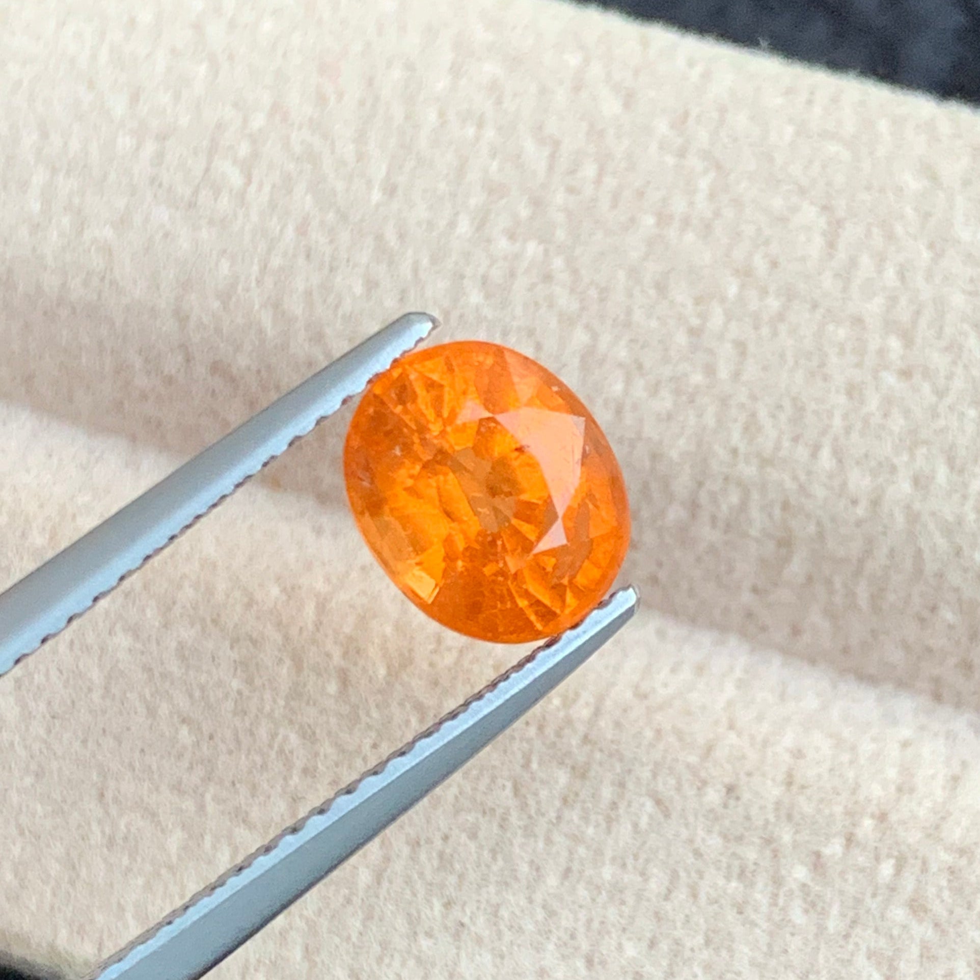 Natural Spessartite Garnet
untreated orange garnet gemstone

spessartite garnet SI clarity

vivid orange garnet loose stone
