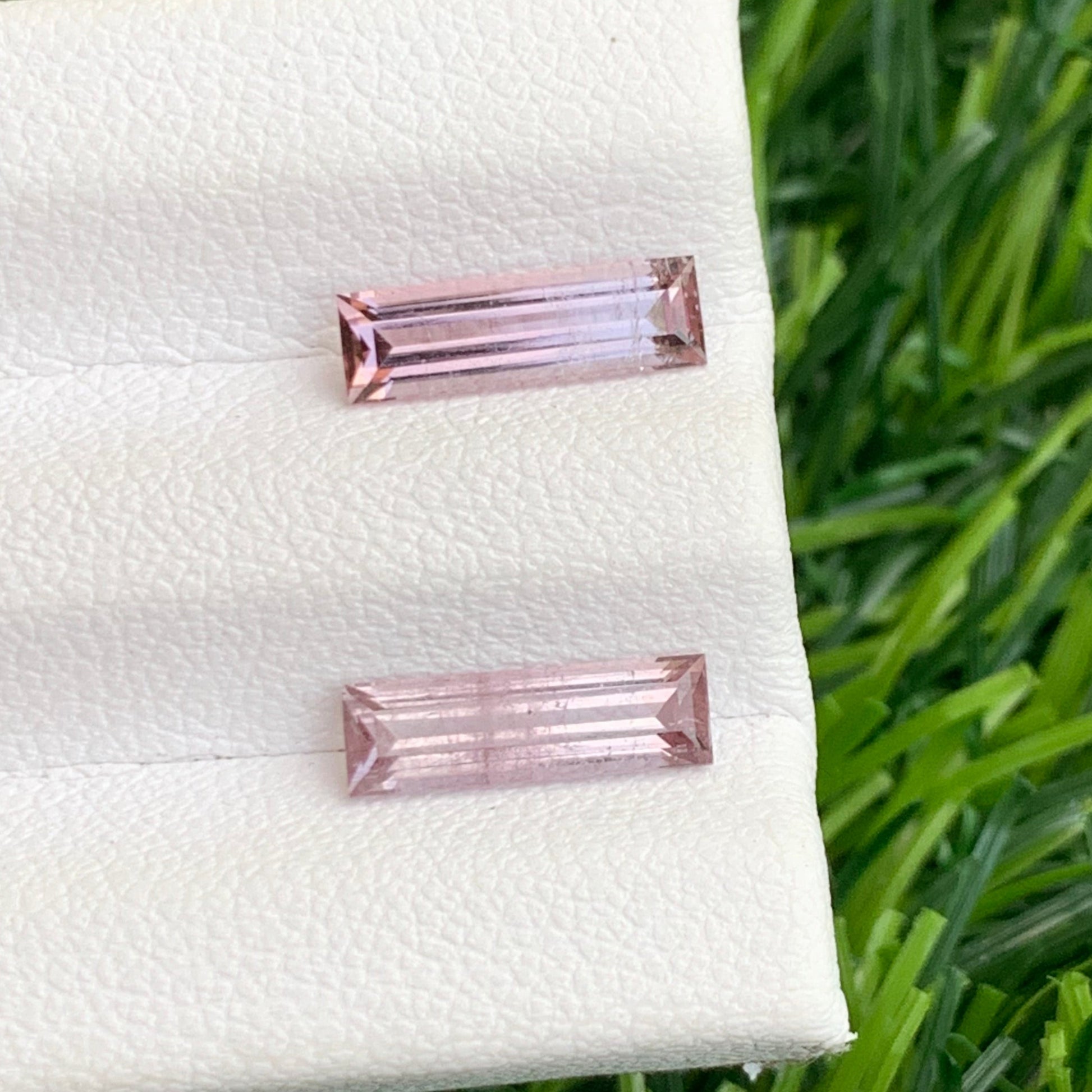 peach pink tourmaline for bridal earrings
luxury pastel tourmaline gemstone pair