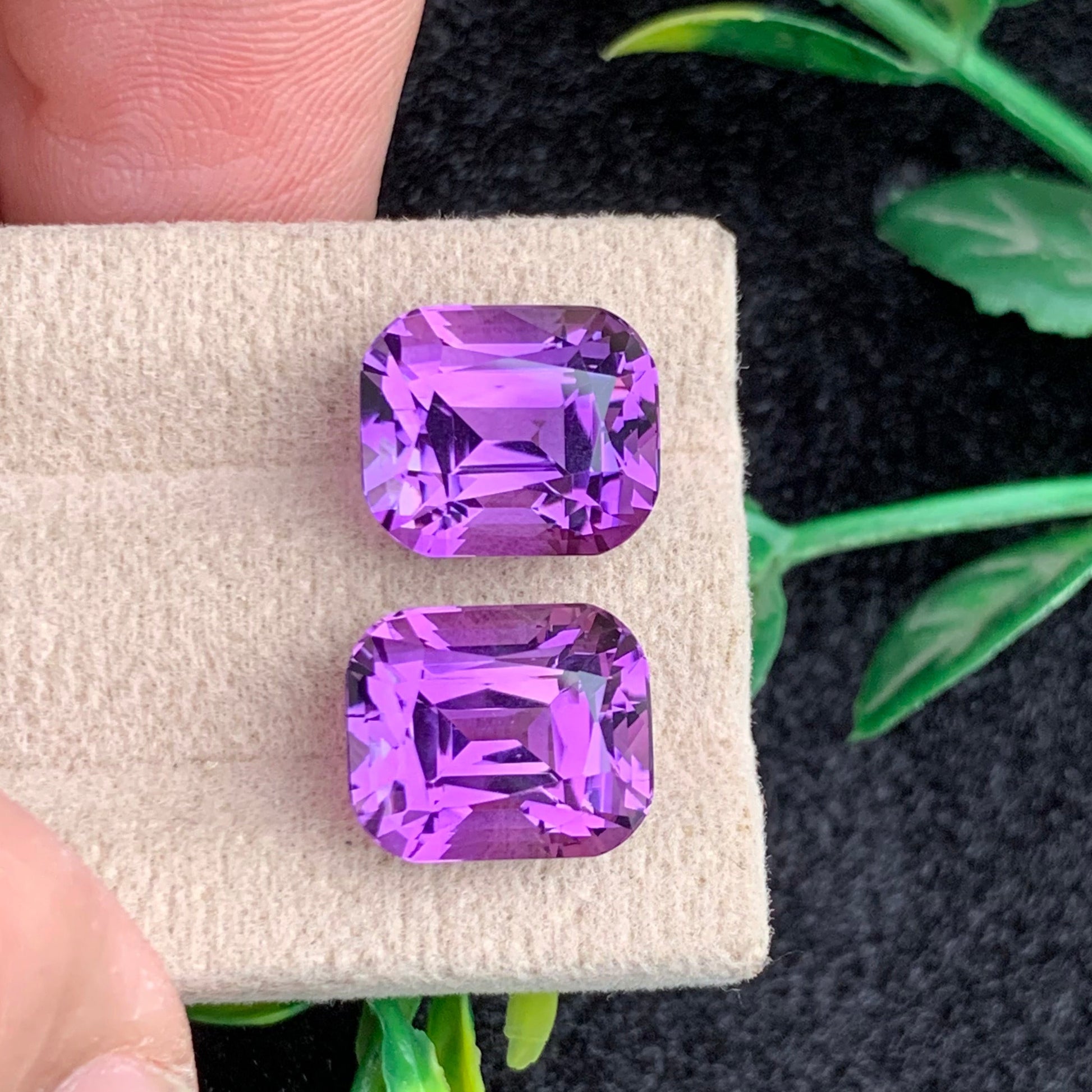 Pink Purple Amethyst gemstoe
Pink Purple Amethyst jewelry
pink purple amethyst gemstone pair 15.00 carats cushion cut
natural brazil amethyst pair cushion cut gemstones
