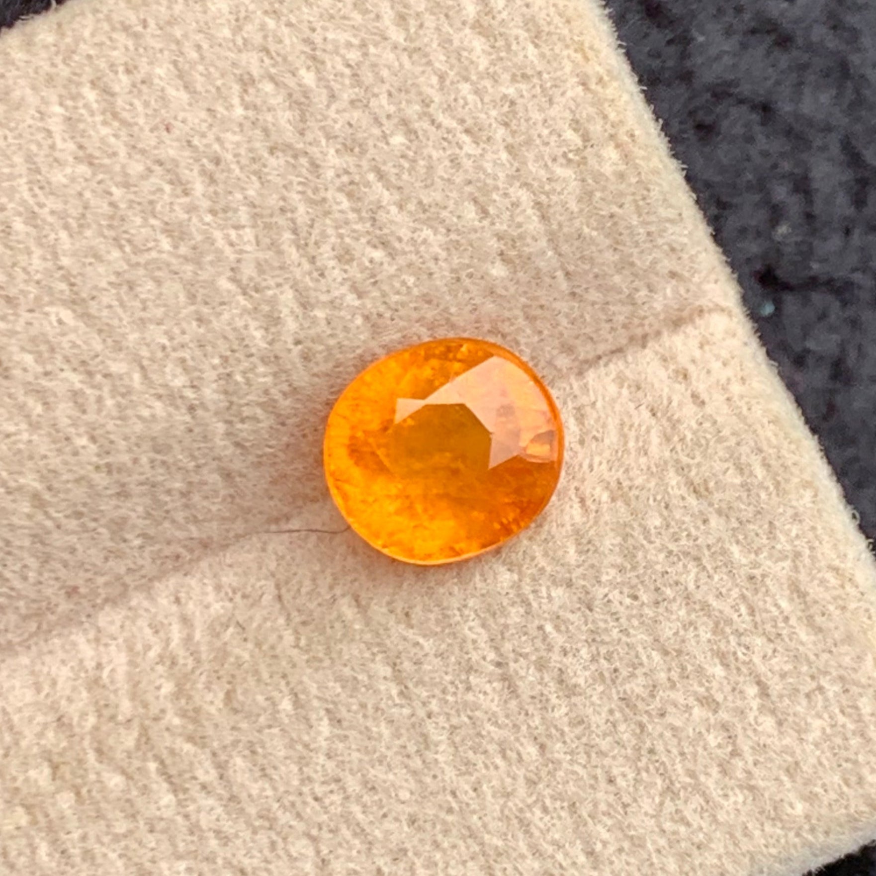 Spessartite Garnet Stone
orange garnet gemstone SI clarity

rare spessartite garnet oval shape gemstone