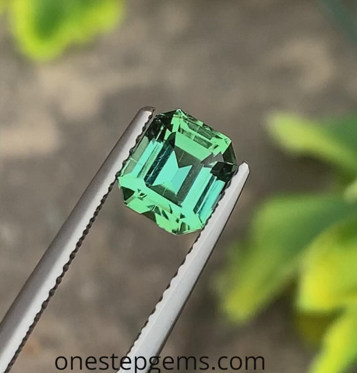 natural green tourmaline ring