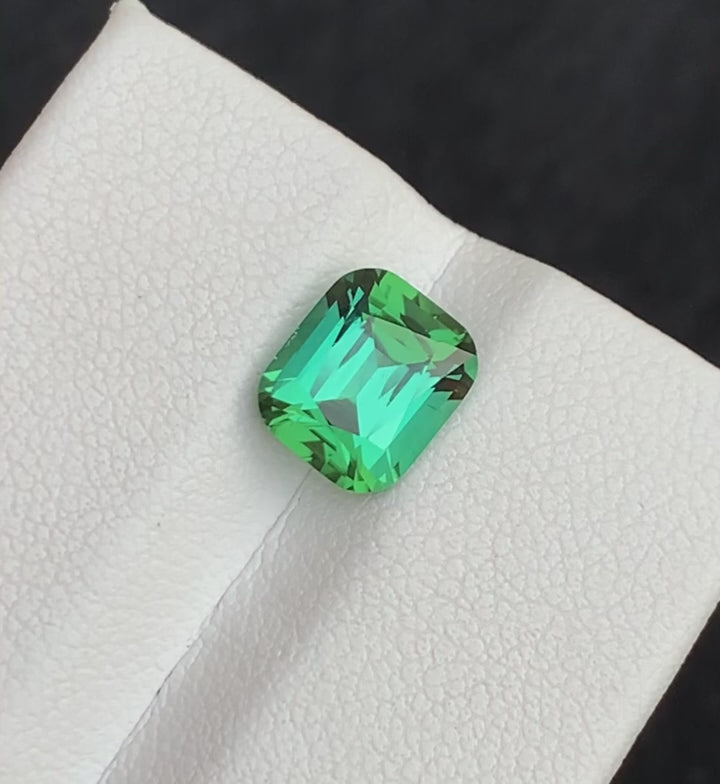 Buy Loose Mint Green Tourmaline, Cushion Cut 2.10 Cts at best price