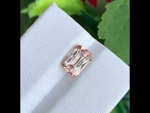 Faceted Peach Color Tourmaline,