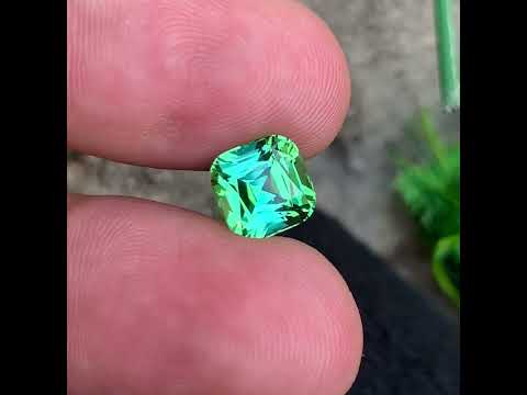 green tourmaline gemstone