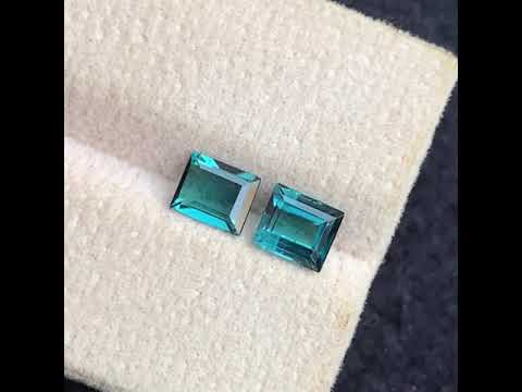 teal tourmaline gemstones modern jewelry design