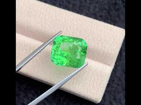 pea green tourmaline loose gemstone
