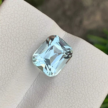 Sea Blue Aquamarine Gemstone: Cushion Cut 2.80 Cts | Meaning, Benefits & More