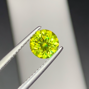 1.45 Carats Natural Sphene Gemstone - Loose Titanite Stone, Round Cut, Pakistan Origin